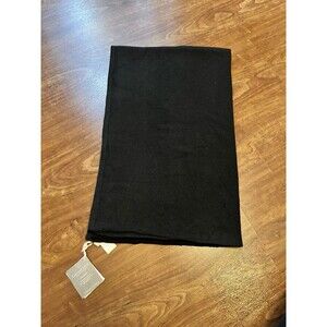 Garnet Hill 100 % Cashmere Wrap Women's OS Black Shawl Scarf NWT